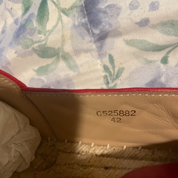 COPY - been worn   Gucci leather and canvas espadrilles, with brand sho… - Picture 7 of 8